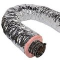 Master Flow Master Flow F6IFD6X300 Insulated Flexible Duct, 6 in, Fiberglass, Silver F6IFD6X300